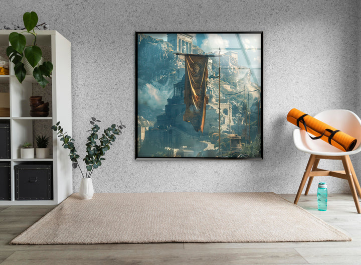 Stone Base Stage Glass Wall Art custom glass photo prints, large glass prints
