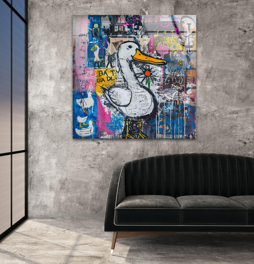 Street Style Graffiti Glass Wall Art art glass wall art, glass wall art pictures

