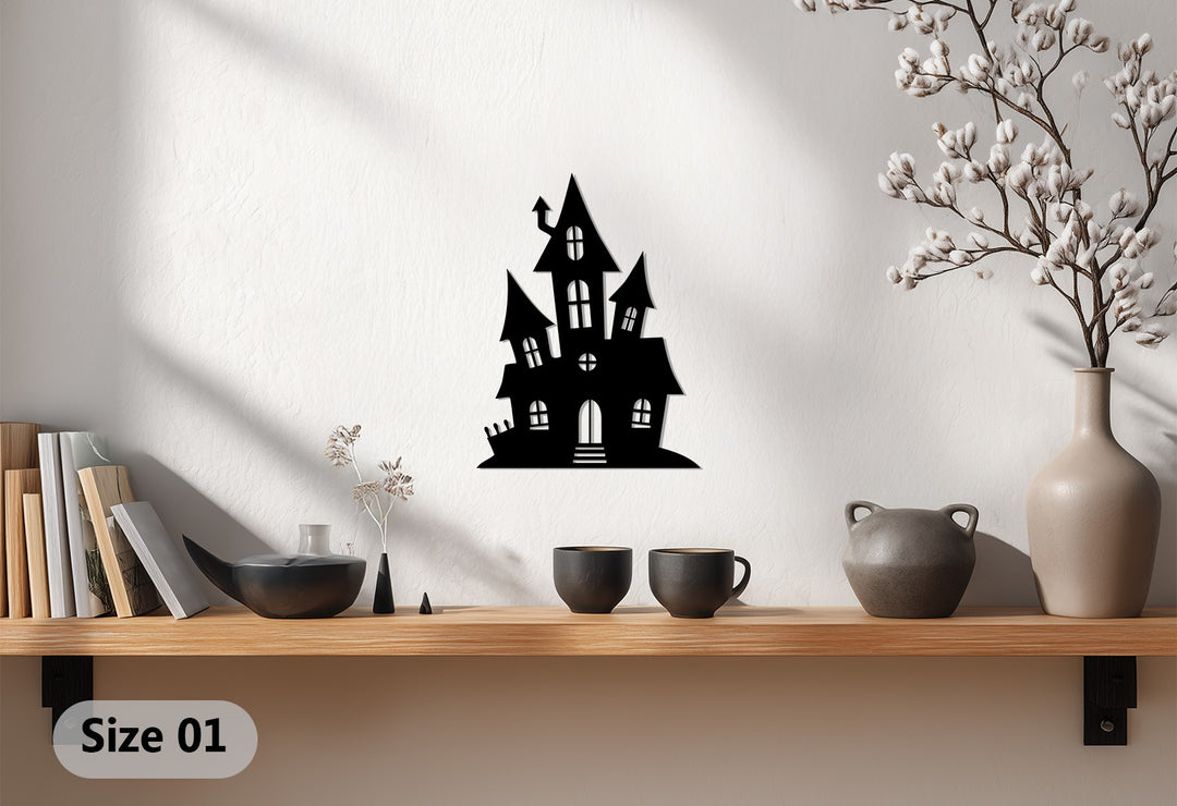 Unique spooky themed metal wall décor for home