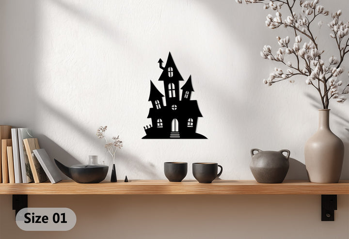 Unique spooky themed metal wall décor for home