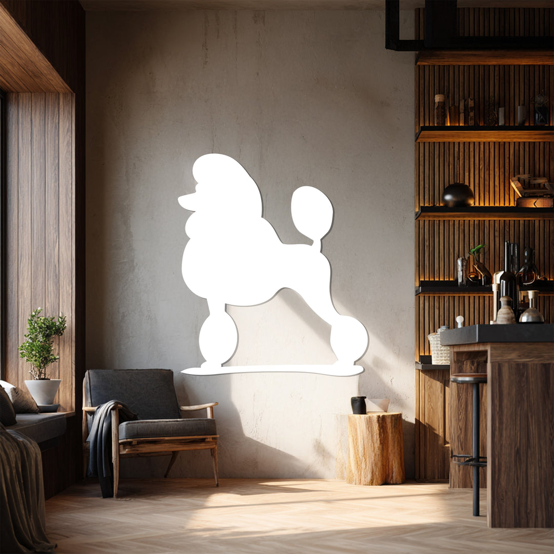 Modern poodle metal wall décor for stylish interiors