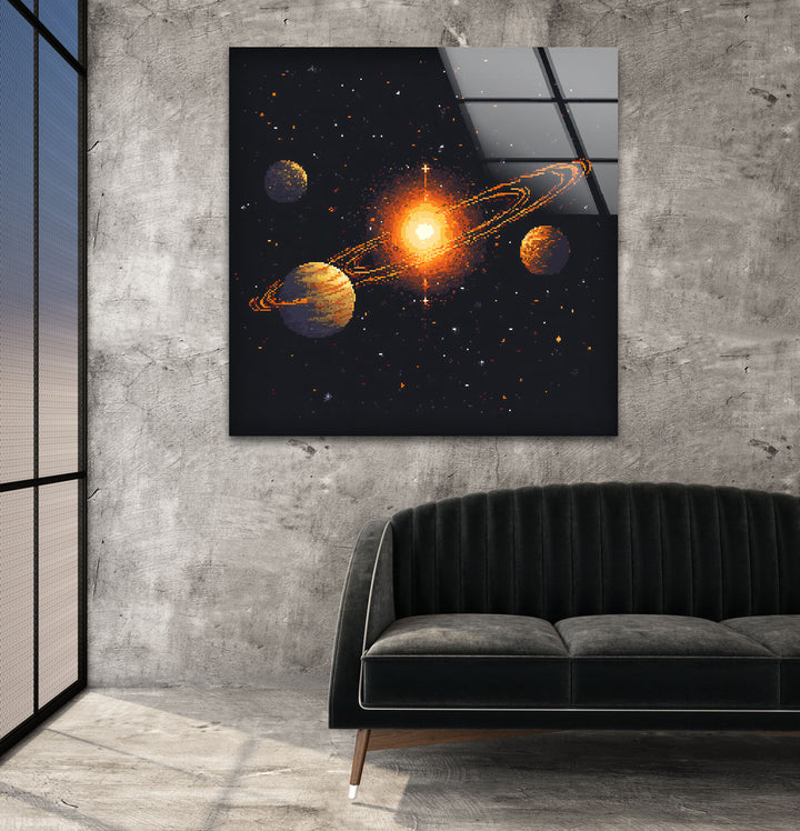 Space paintings blending artistic creativity with realistic astronomical elements for a unique look

