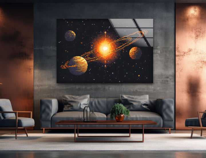 Space wall paints featuring abstract cosmic patterns that transform interiors into galactic masterpieces
