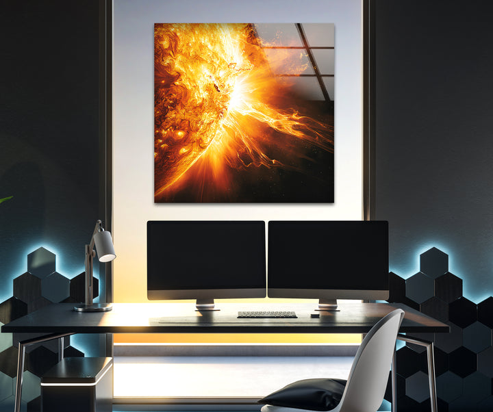 Space paintings inspired by real astronomical photography, reimagined with artistic expression
