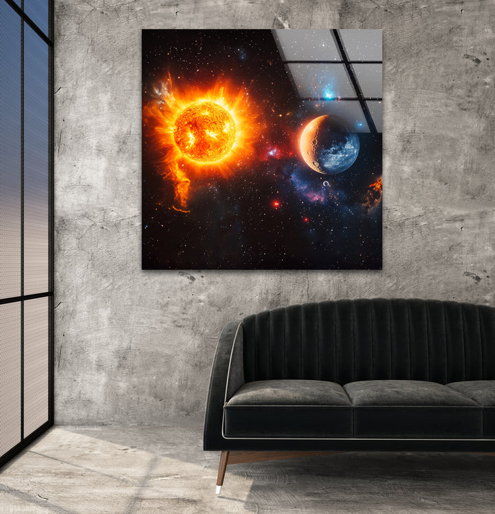 Space paintings blending artistic creativity with realistic astronomical elements for a unique look
