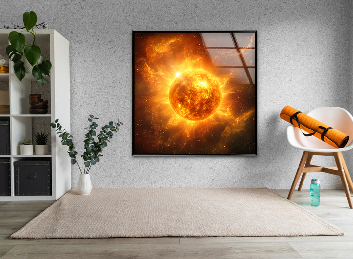 Cosmic-inspired space prints featuring detailed images of planets and deep space exploration

