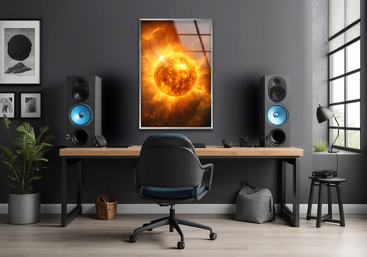Space wall paints creating a dreamlike celestial ambiance with cosmic shades and textures

