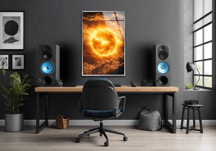 The Sun's Eternal Glow glass image printing, glass prints from photos