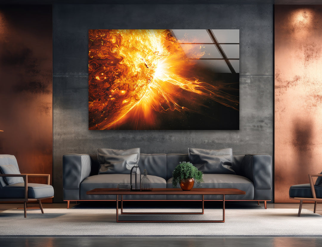 Space wall art showcasing vibrant nebulae, distant stars, and celestial landscapes
