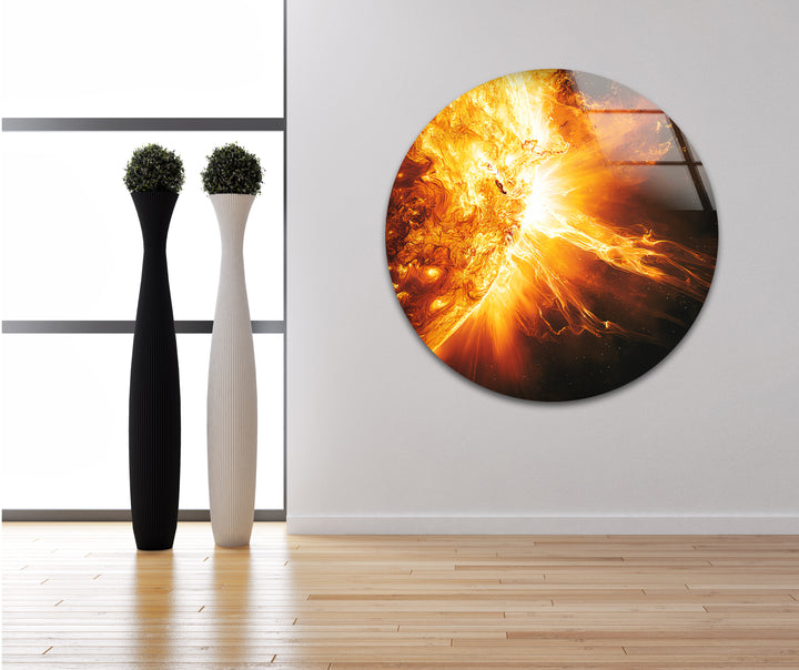Space wall art designed to bring a sense of wonder and adventure with futuristic celestial landscapes
