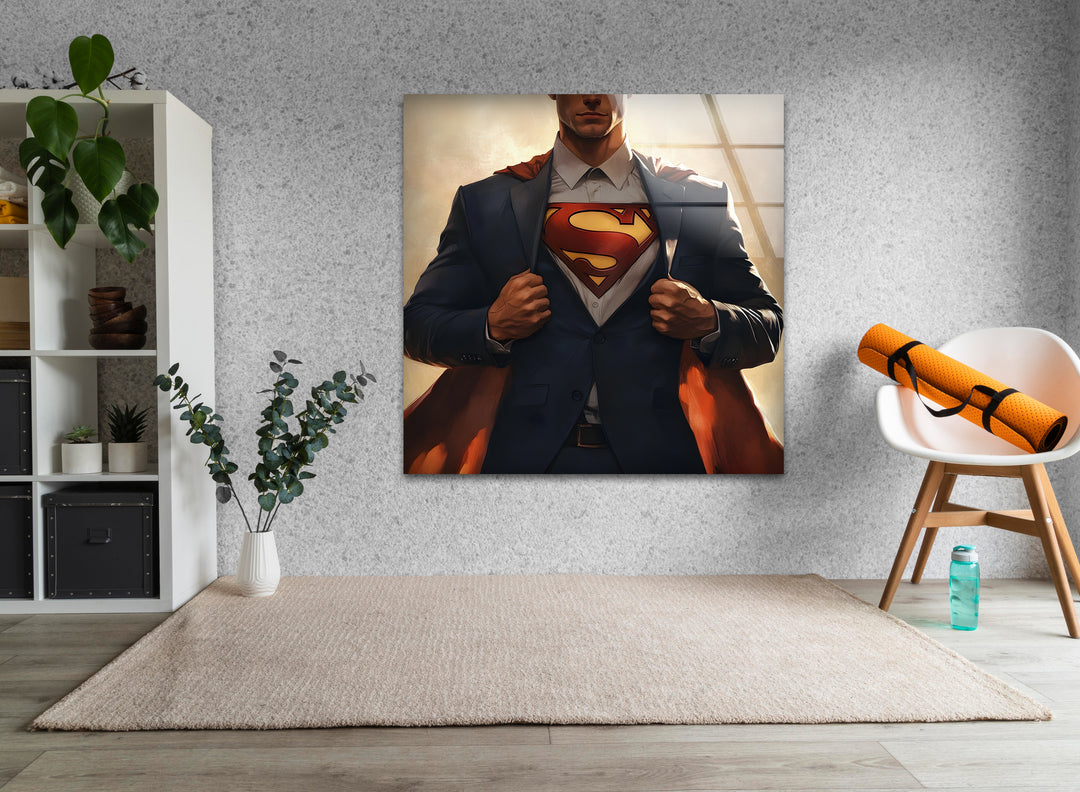 Superheroes art showcasing iconic characters brought to life with bold and vibrant designs
