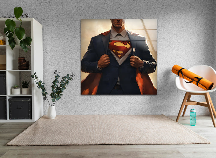 Superheroes art showcasing iconic characters brought to life with bold and vibrant designs
