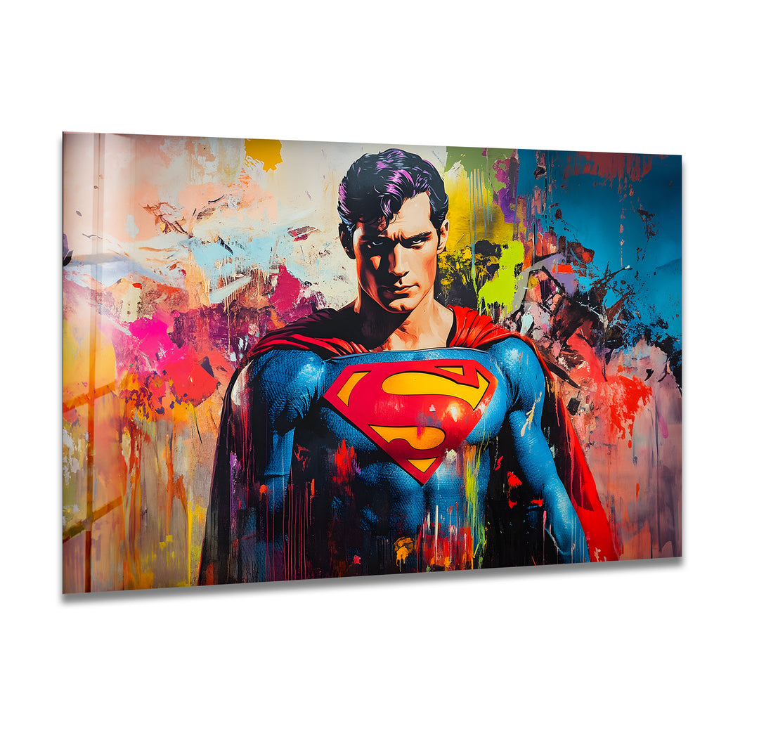 Superheroes artwork highlighting famous characters with vivid colors and imaginative details
