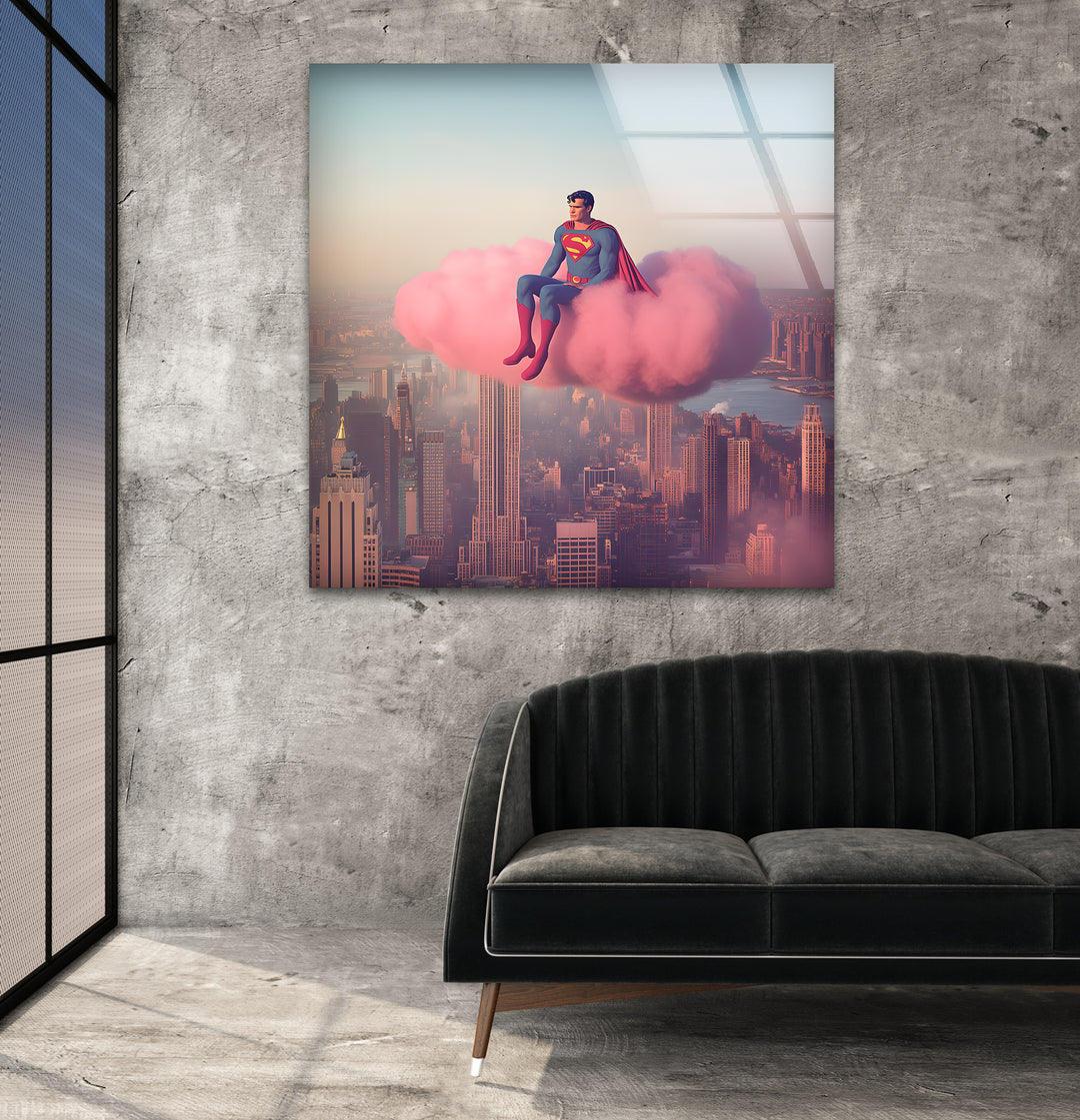 Superheroes artwork highlighting famous characters with vivid colors and imaginative details
