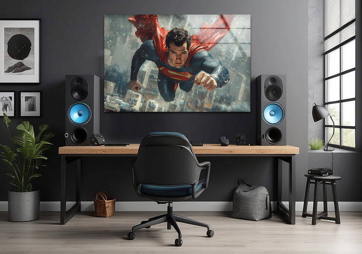Vibrant superheroes art celebrating the strength and heroism of beloved icons