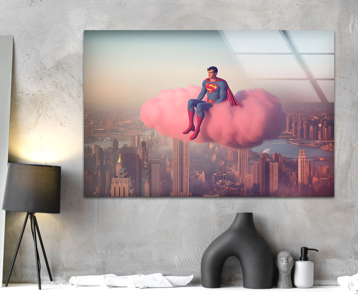 Superheroes art showcasing iconic characters brought to life with bold and vibrant designs
