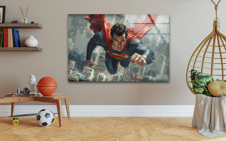 Superheroes art showcasing iconic characters brought to life with bold and vibrant designs
