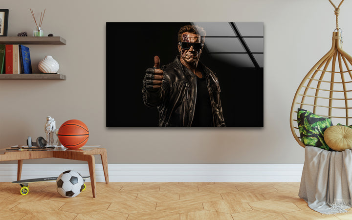 Famous movie posters brought to life through detailed artwork capturing the essence of legendary films
