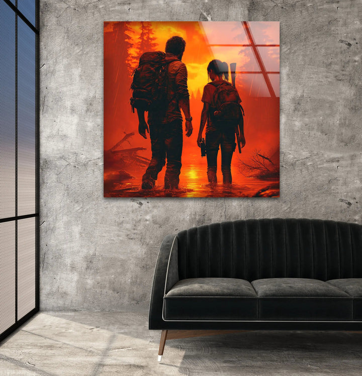 The Last of Us Glass Wall Art photo print on glass, prints on glass wall art
