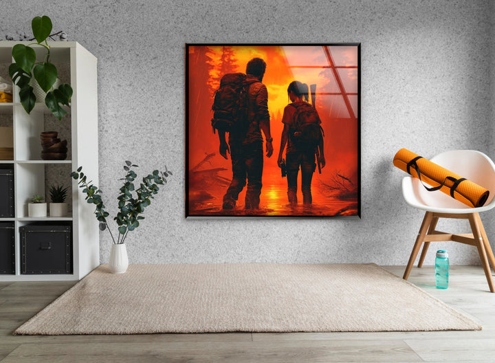 The Last of Us Glass Wall Art print picture on glass, Tempered Glass Wall Art

