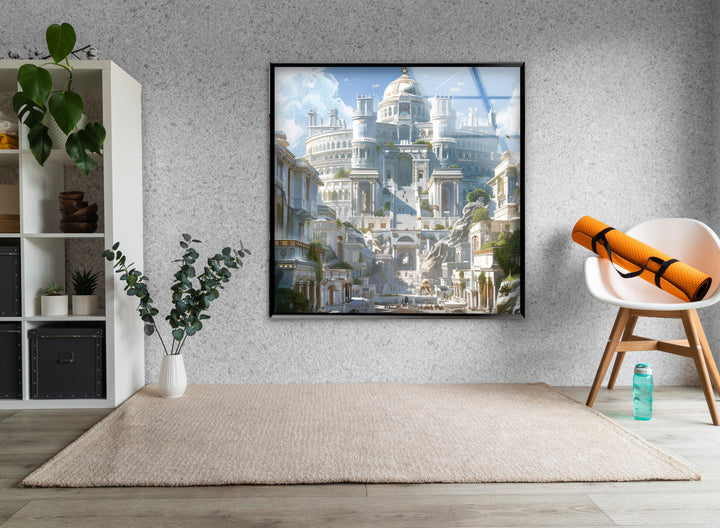 The White City of the Empir Glass Wall Art, glass pictures for Wall, glass prints wall art