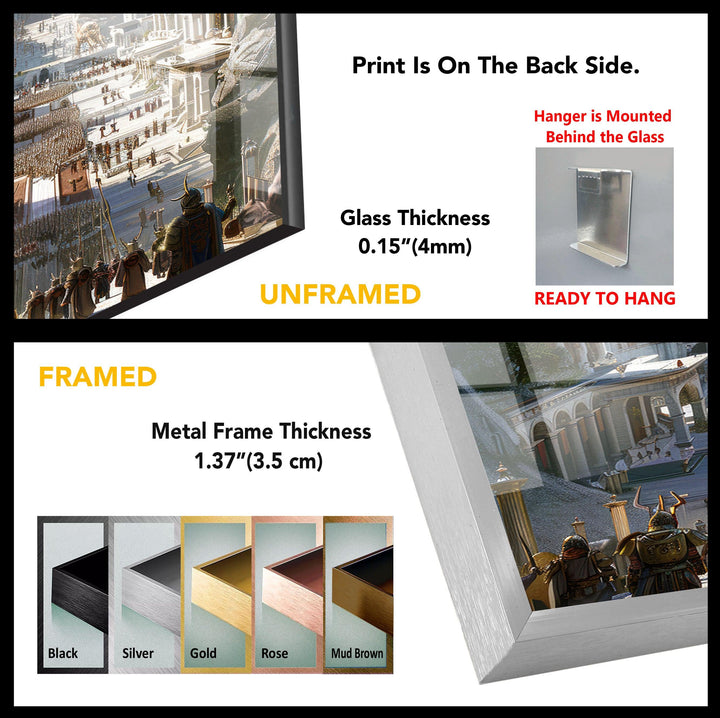 The White City of the Empir Glass Wall Art, print on glass, glass printed photos