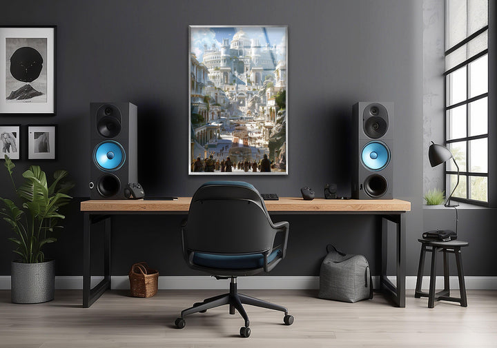 The White City of the Empir Glass Wall Art, photo print on glass, prints on glass wall art