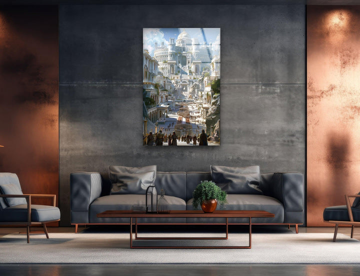 The White City of the Empir Glass Wall Art, large glass photo prints, glass wall photos