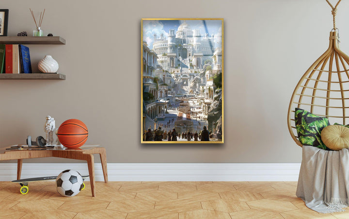 The White City of the Empir Glass Wall Art, custom glass photo prints, large glass prints