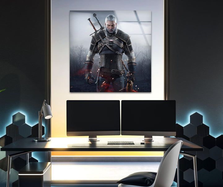 The Witcher Geralt Glass Art