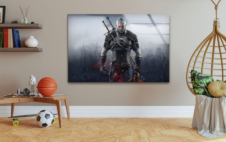 The Witcher Geralt Glass Printing