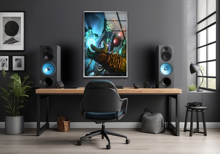 Gaming decor that brings the excitement of video games to life with bold and colorful prints
