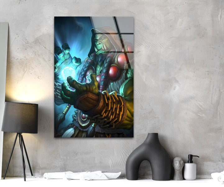 Gamer wall decor featuring unique and detailed video game art to enhance any gaming setup
