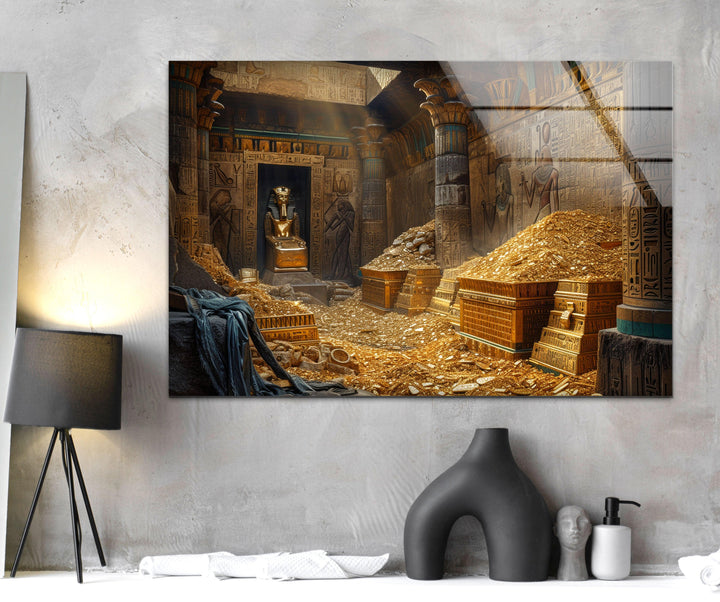 Tomb of Pharaoh Glass Wall Art, glass photo prints, glass picture prints