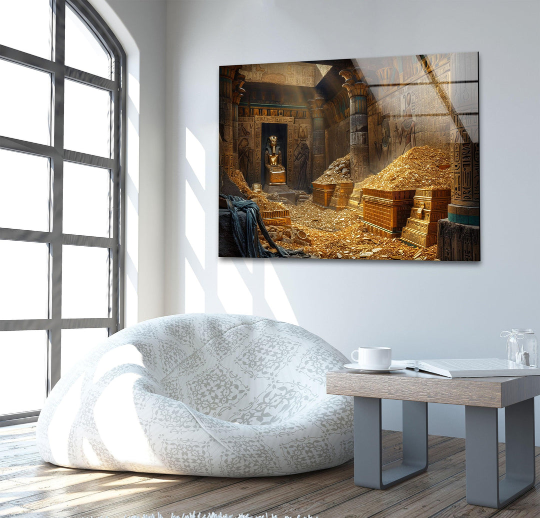 Tomb of Pharaoh Glass Wall Art, glass image printing, glass prints from photos