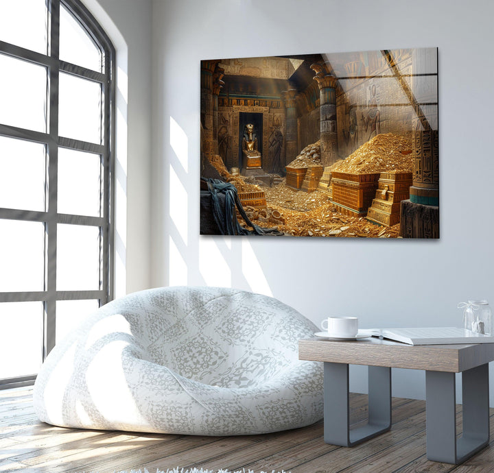 Tomb of Pharaoh Glass Wall Art, glass image printing, glass prints from photos