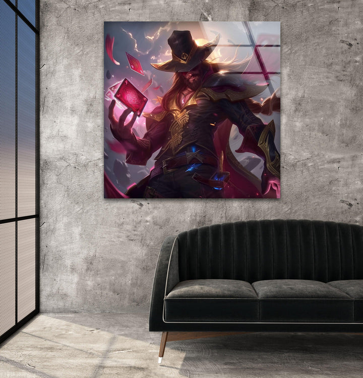Twisted Fate Glass Wall Art glass pictures for Wall, glass prints wall art
