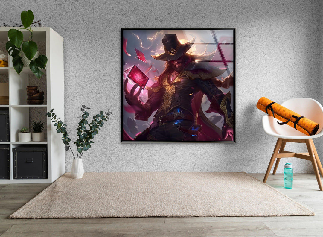 Twisted Fate Glass Wall Art custom glass photo prints, large glass prints
