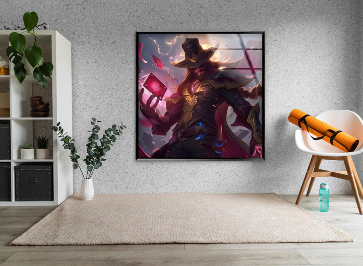 Twisted Fate Glass Wall Art custom glass photo prints, large glass prints

