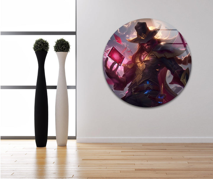 Twisted Fate Glass Wall Art photo print on glass, prints on glass wall art
