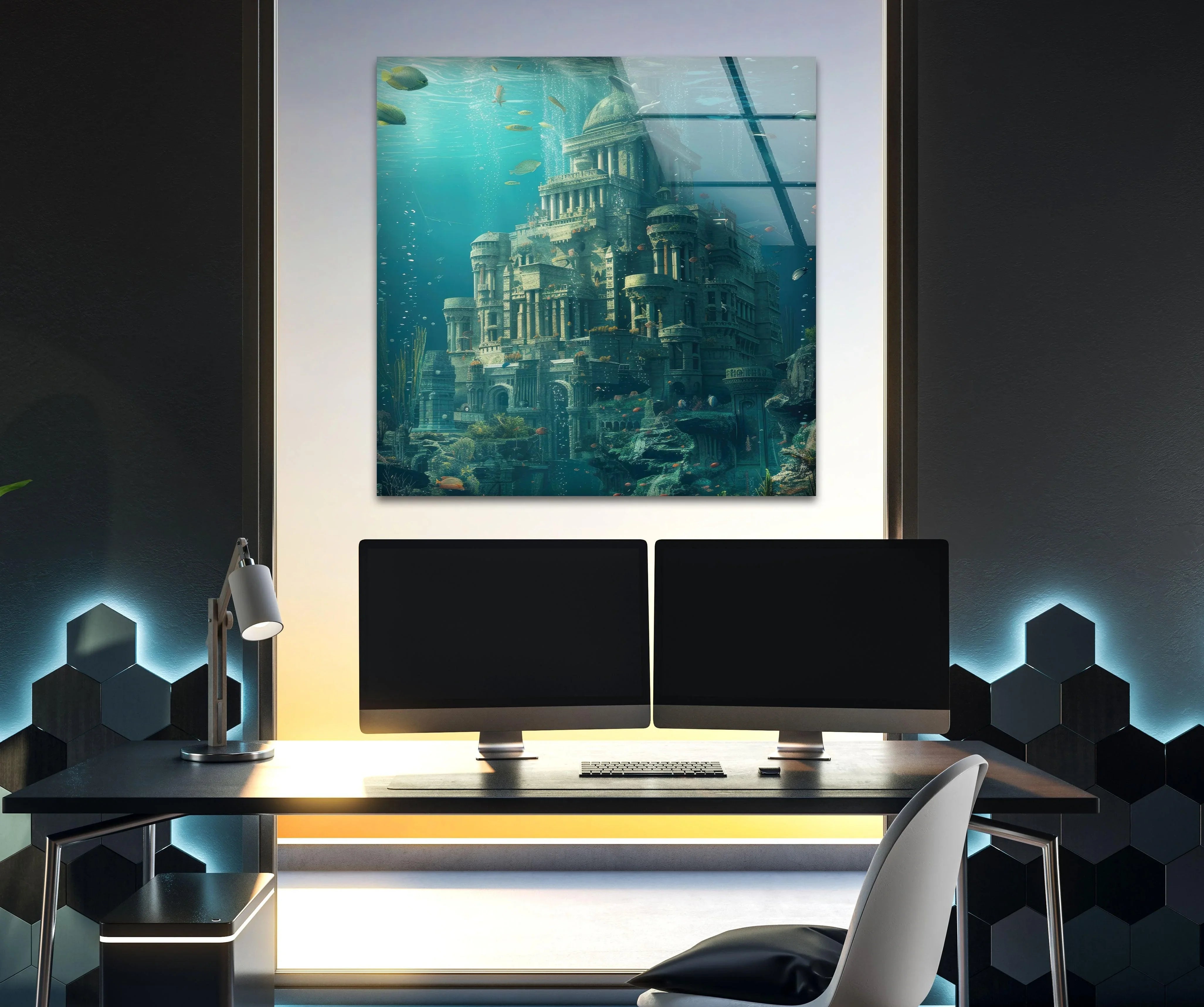 Underwater Atlantis Wall Art – Submerged City Wonder – MyPhotoStation