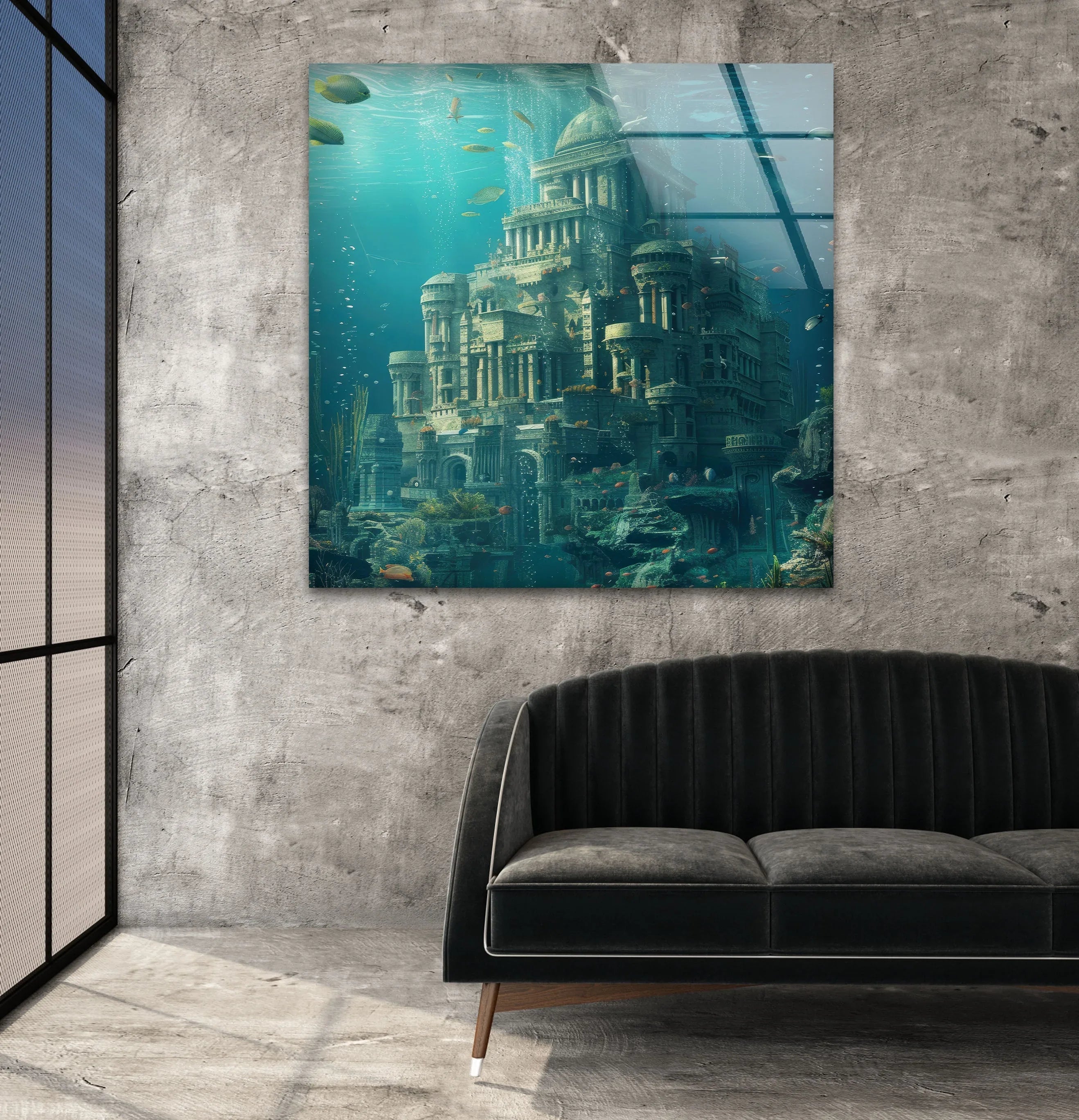 Underwater Atlantis Wall Art – Submerged City Wonder – MyPhotoStation
