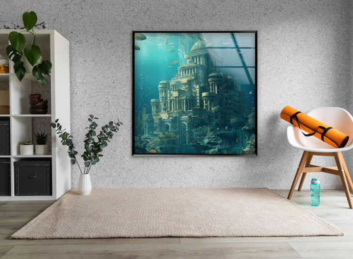 Underwater Atlantis Glass Wall Decor & Cool Artwork