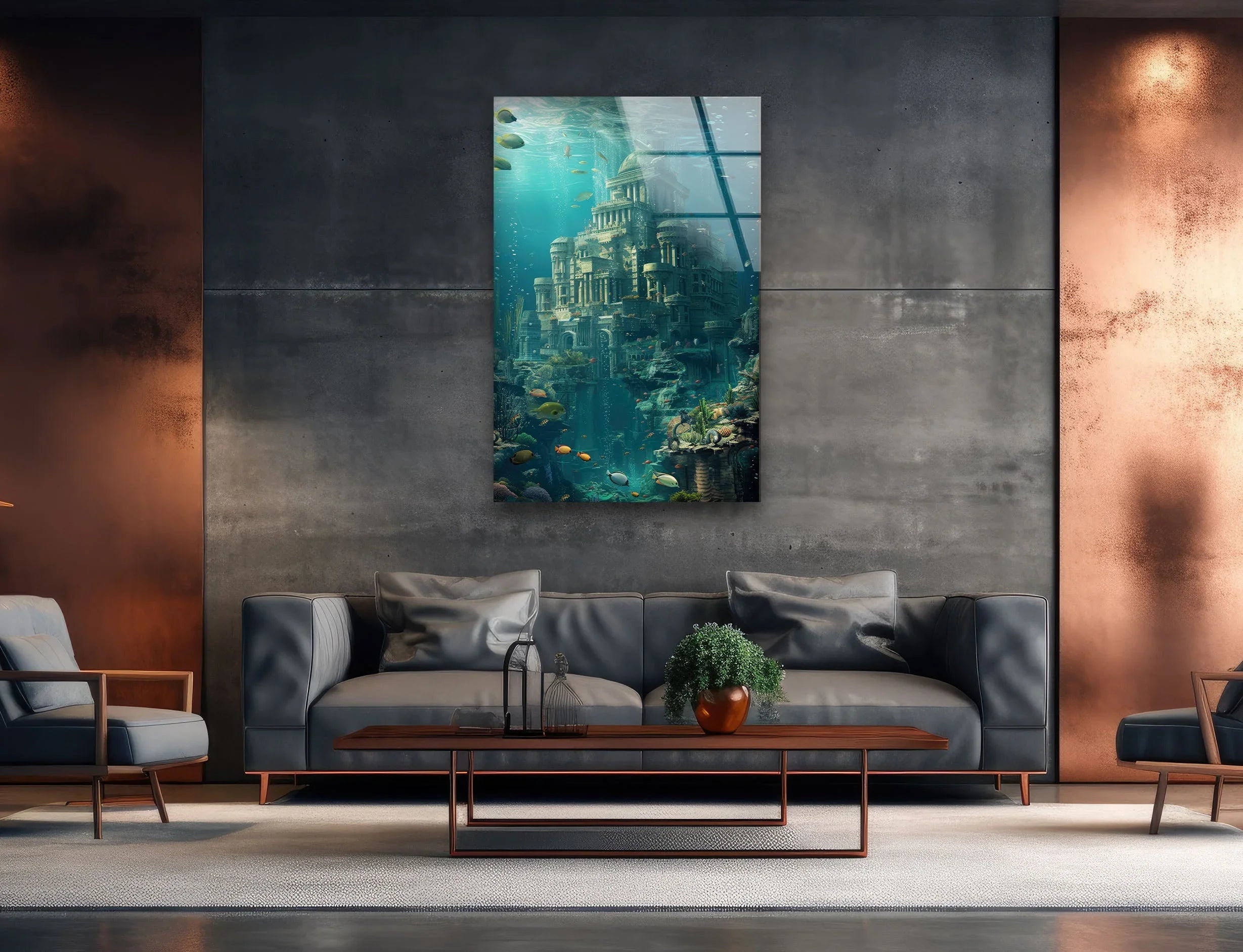 Underwater Atlantis Wall Art – Submerged City Wonder – MyPhotoStation
