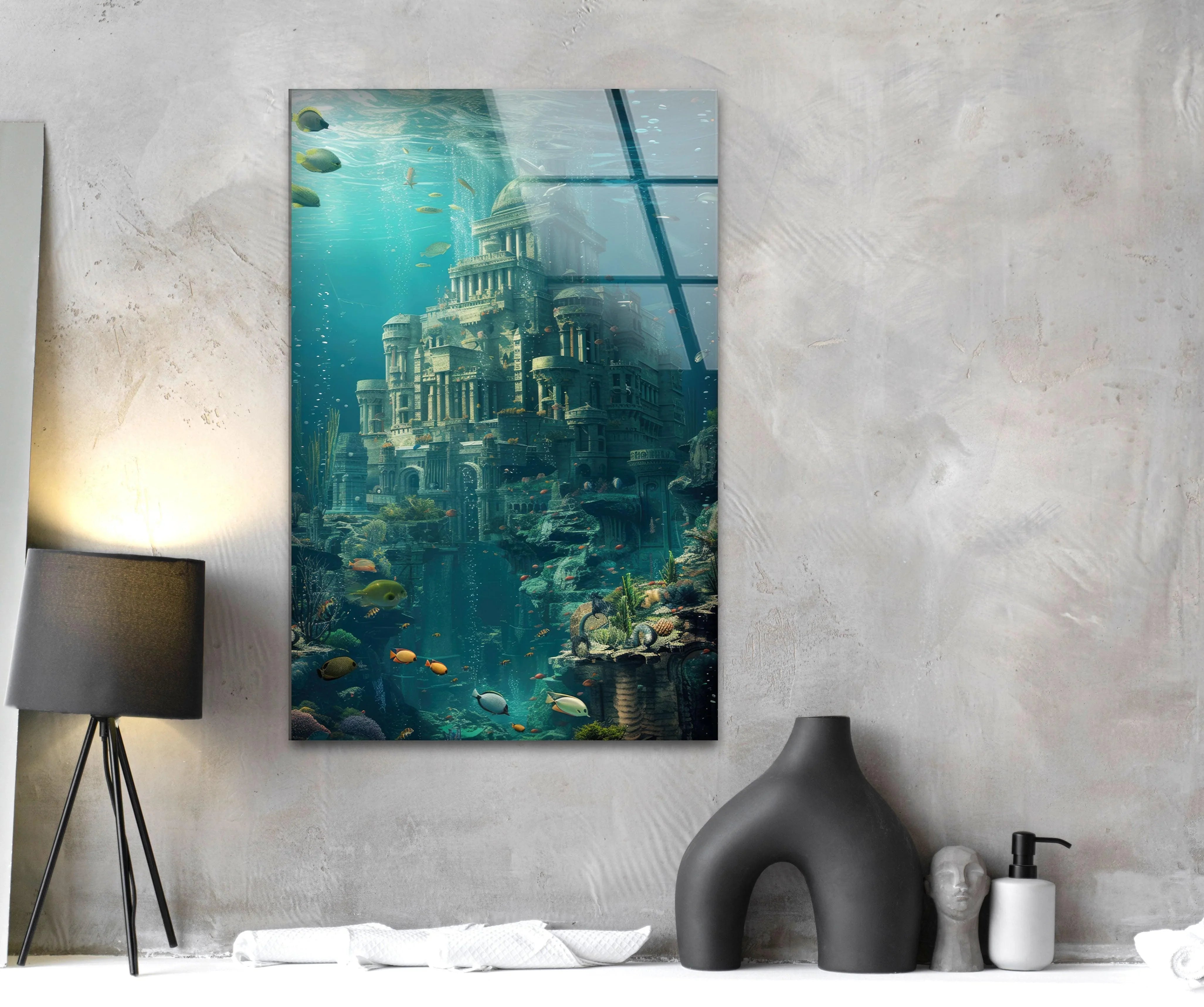 Underwater Atlantis Wall Art – Submerged City Wonder – MyPhotoStation