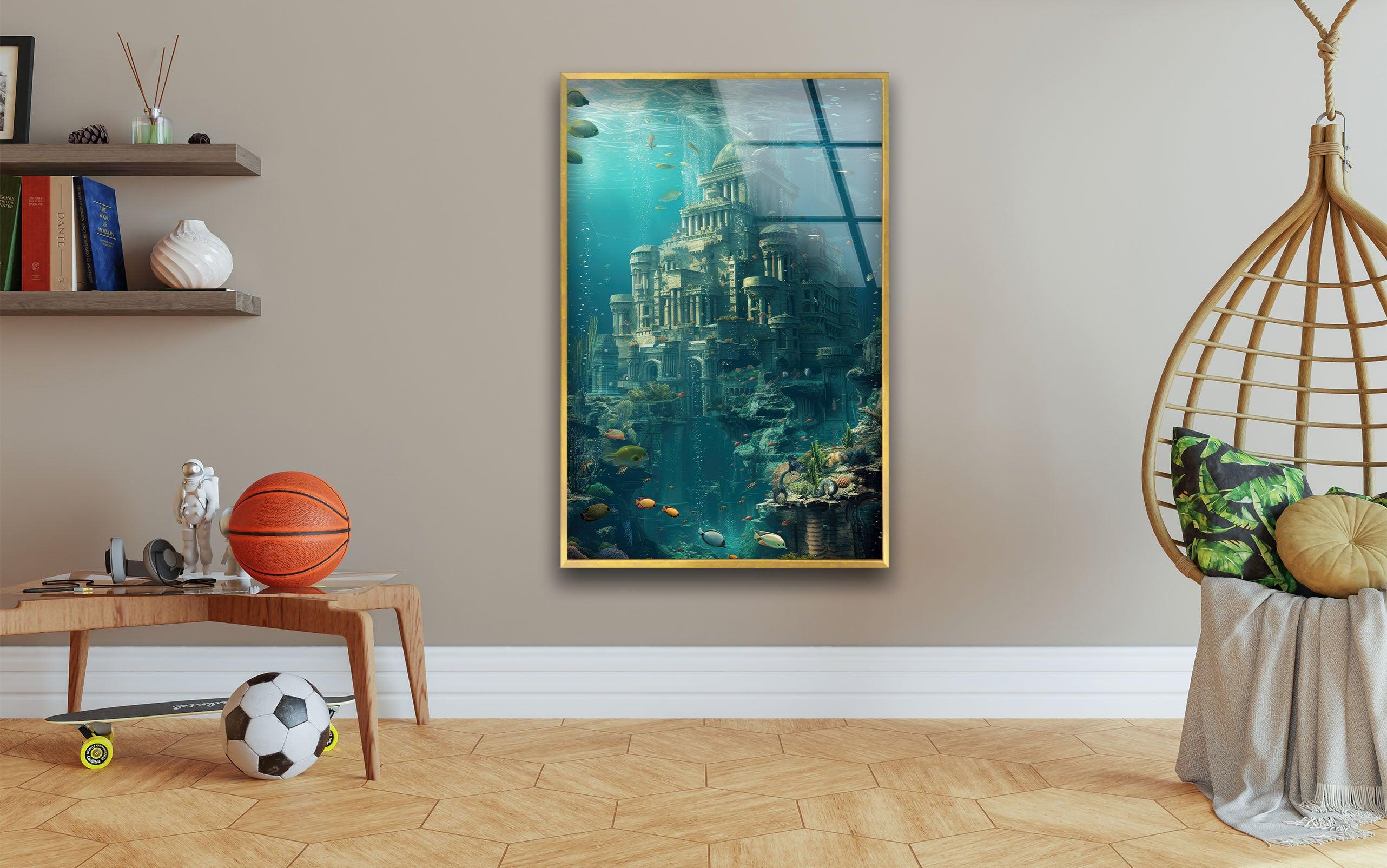 Underwater Atlantis Wall Art – Submerged City Wonder – MyPhotoStation