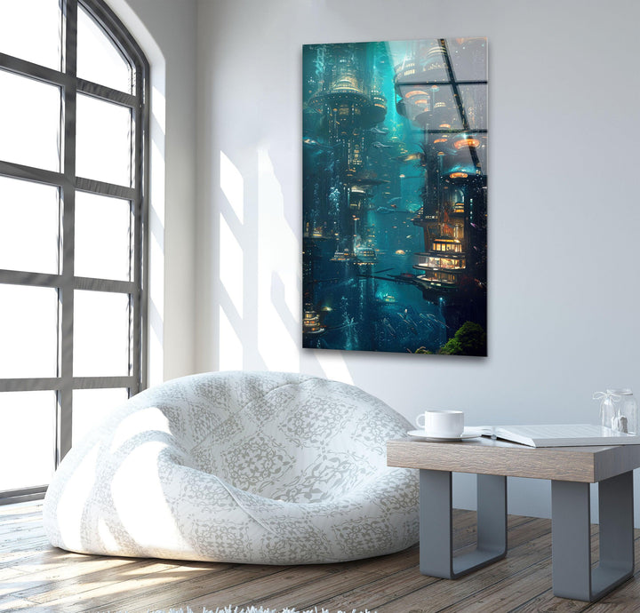 Underwater City View Cool Art Prints & Glass Photo Prints