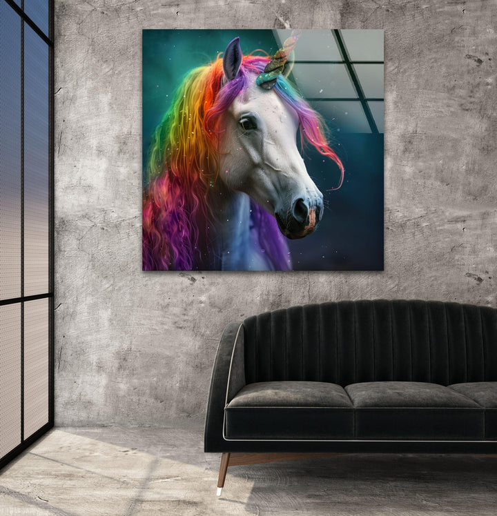 Unicorn Glass Wall Decor & Cool Artwork