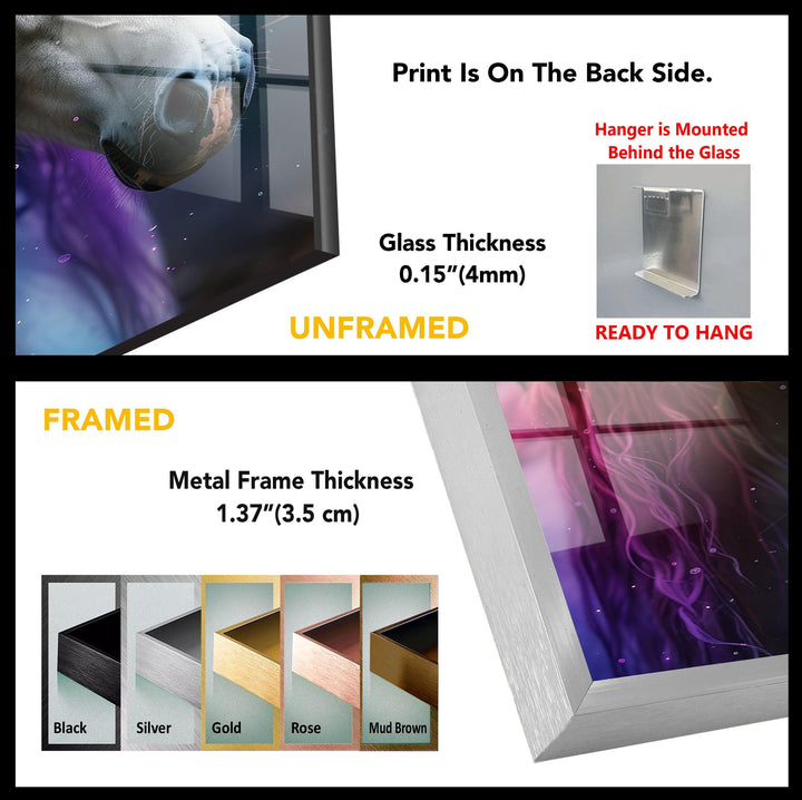 Unicorn Tempered Glass Wall Art - MyPhotoStation