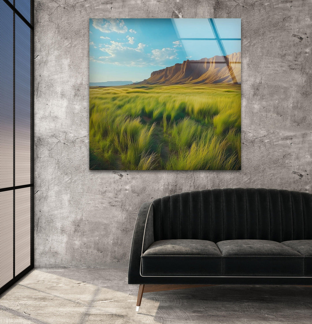Utah Mountain Glass Wall Art custom glass photo prints, large glass prints
